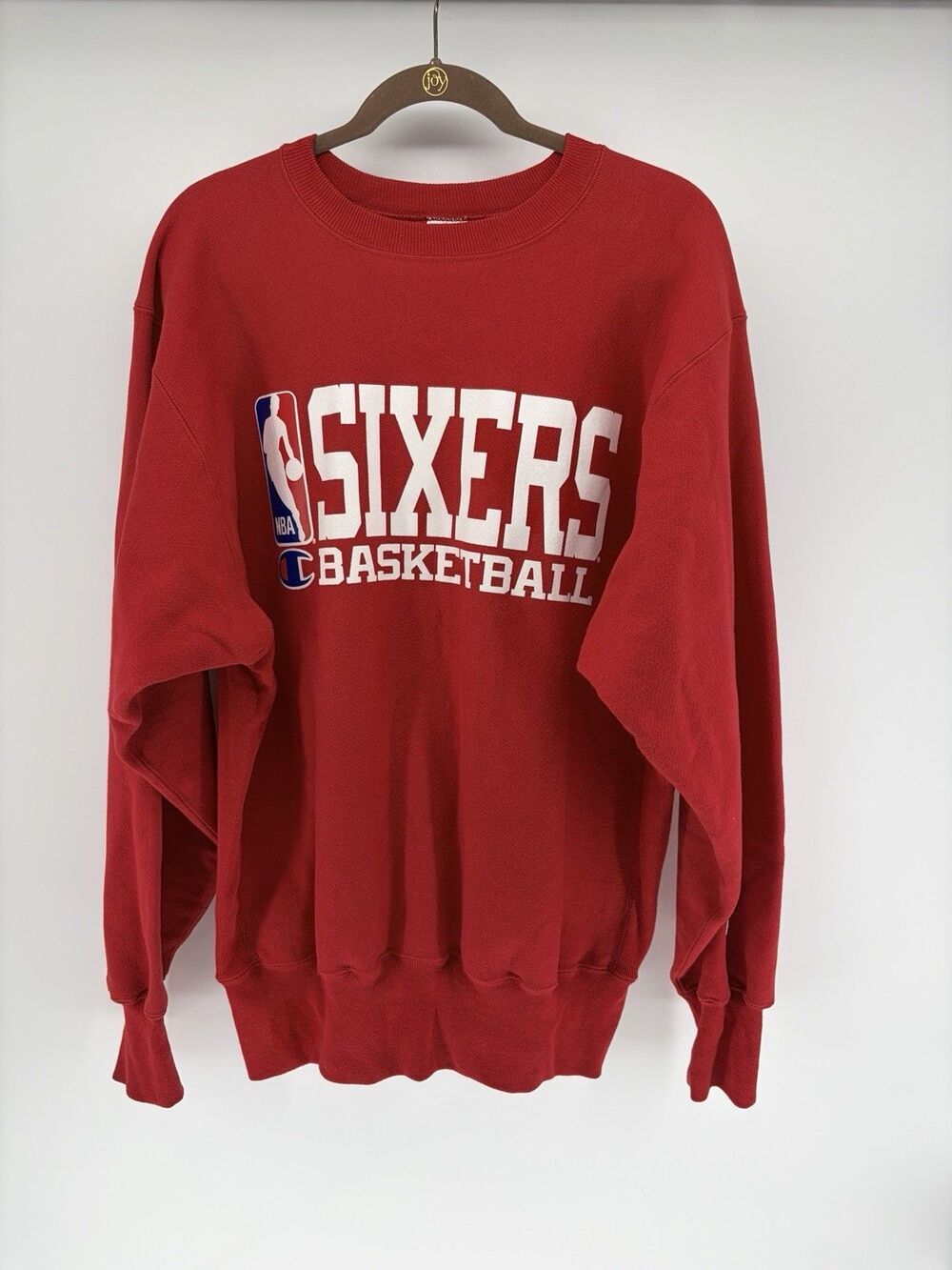 Vintage Philadelphia 76ers Sixers Champion Reverse Weave Crewneck XL NBA nwot